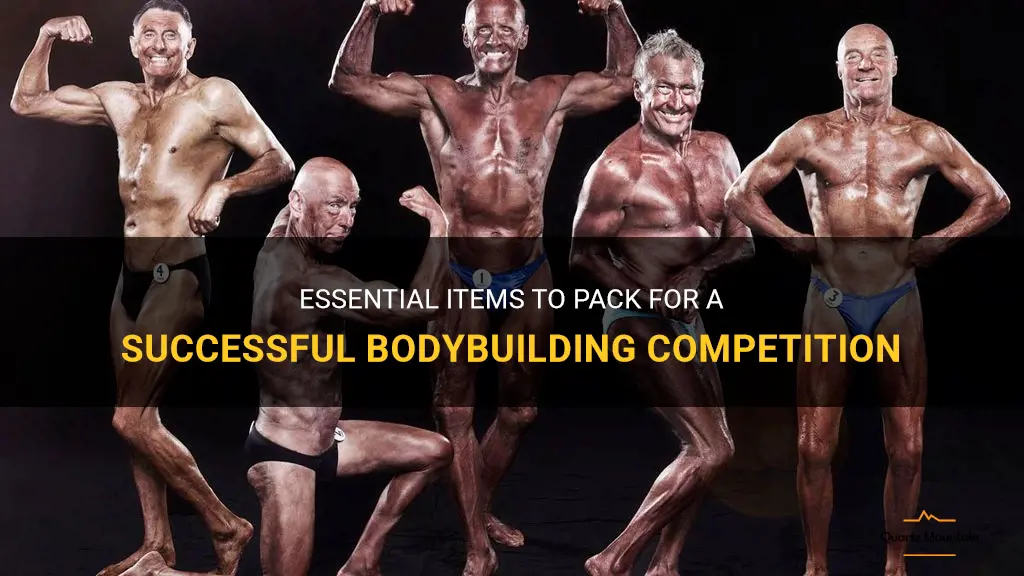what to pack for bodybuilding competition