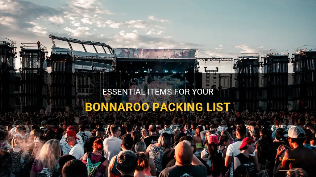 what to pack for bonnaroo