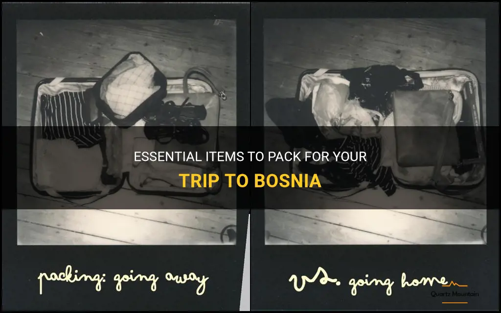 what to pack for bosnia