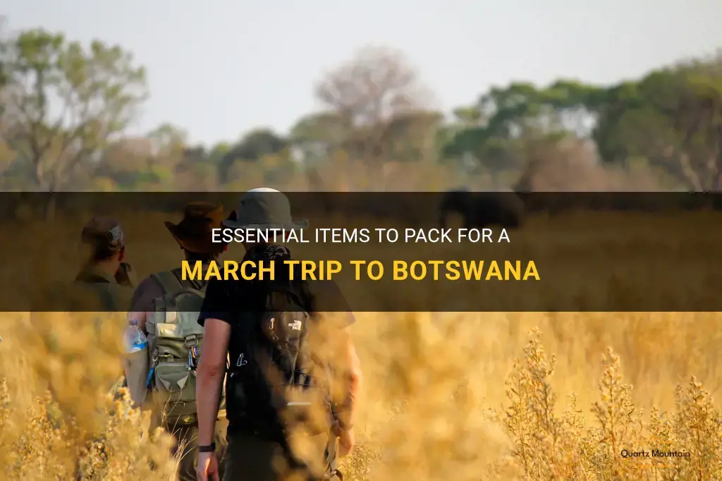 what to pack for botswana in march