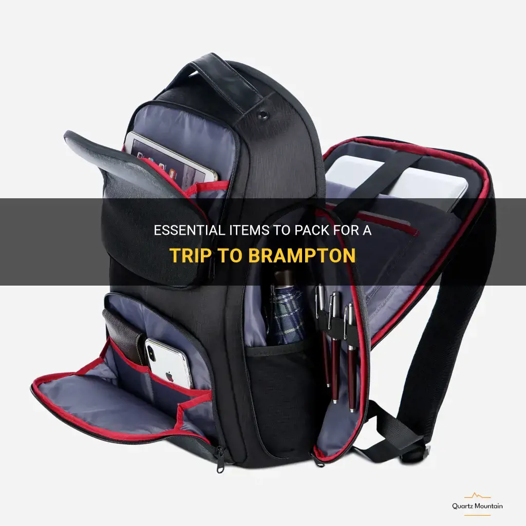 what to pack for brampton