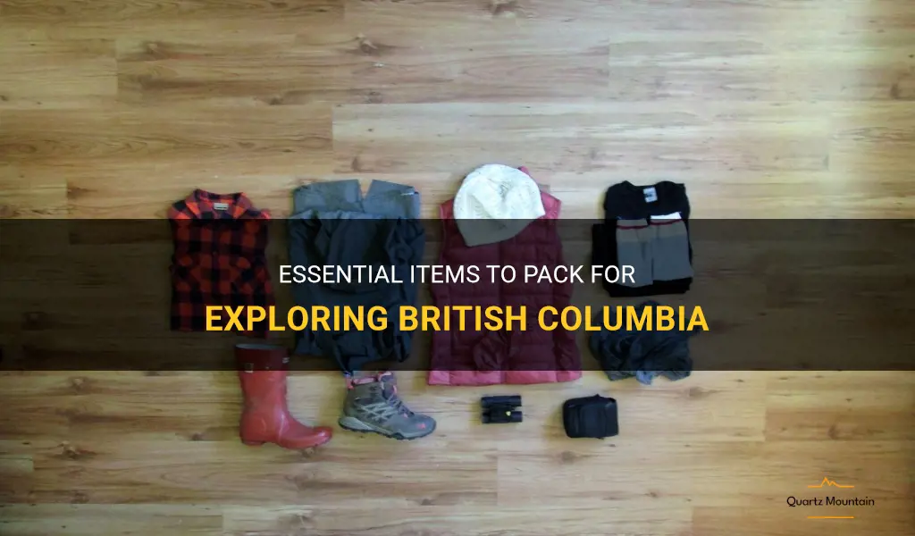 what to pack for british columbia