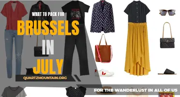 Essential Items to Pack for a Trip to Brussels in July