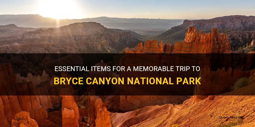 what to pack for bryce canyon