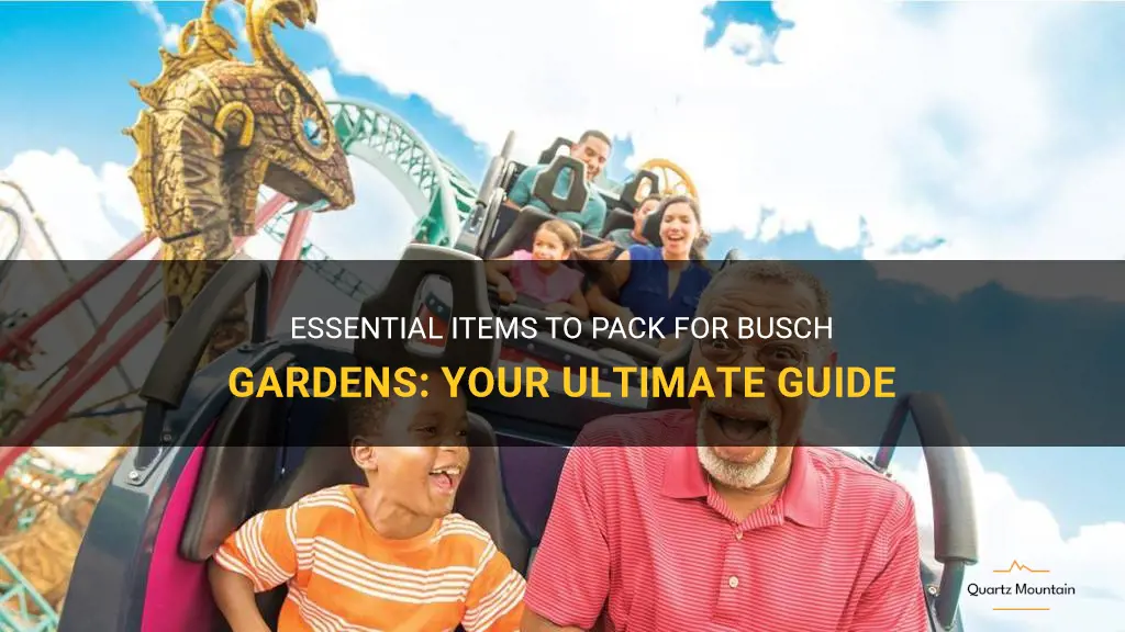 what to pack for busch gardens