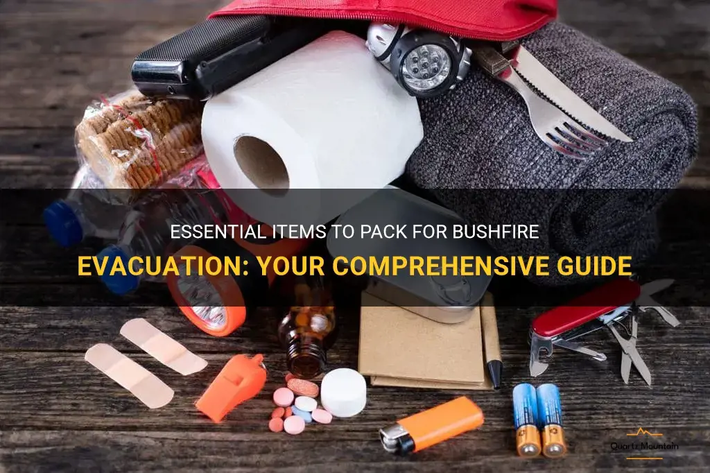 what to pack for bushfire evacuation
