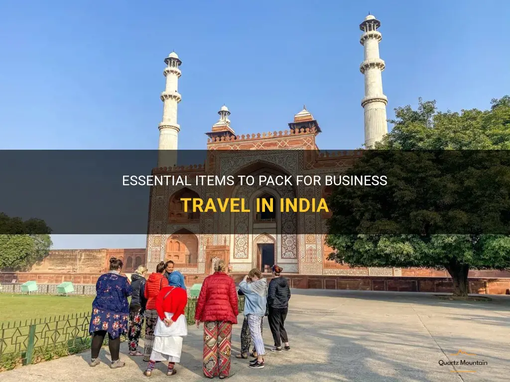 what to pack for business travel in india