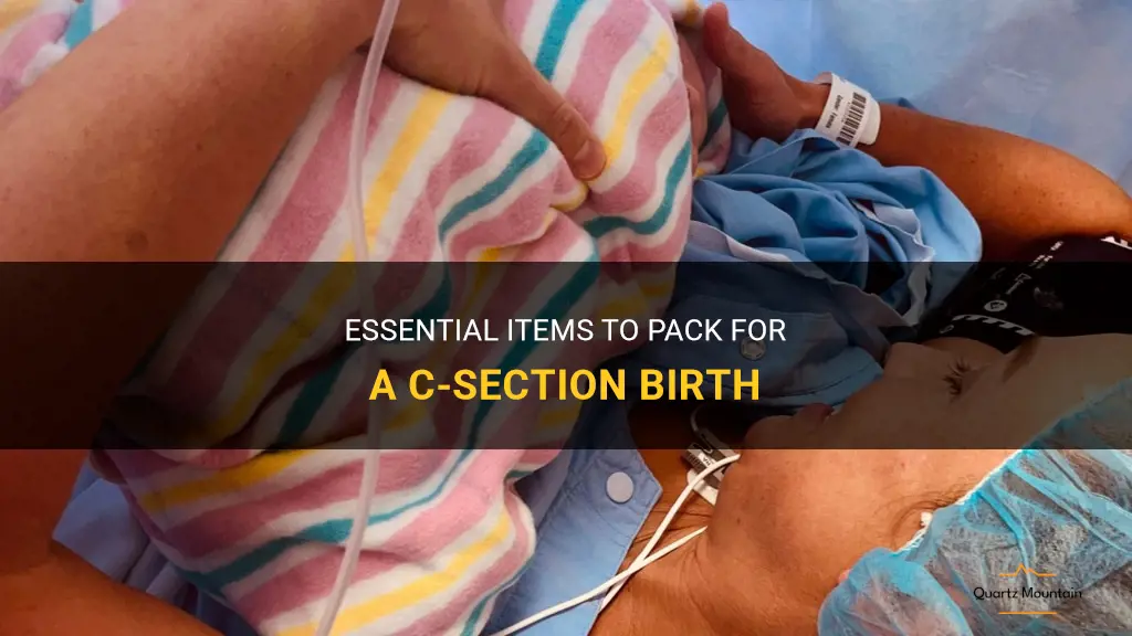 what to pack for c section birth