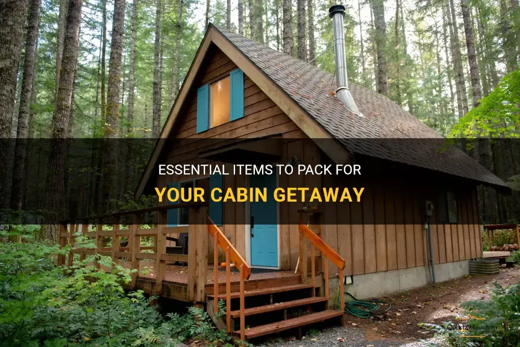 what to pack for cabin