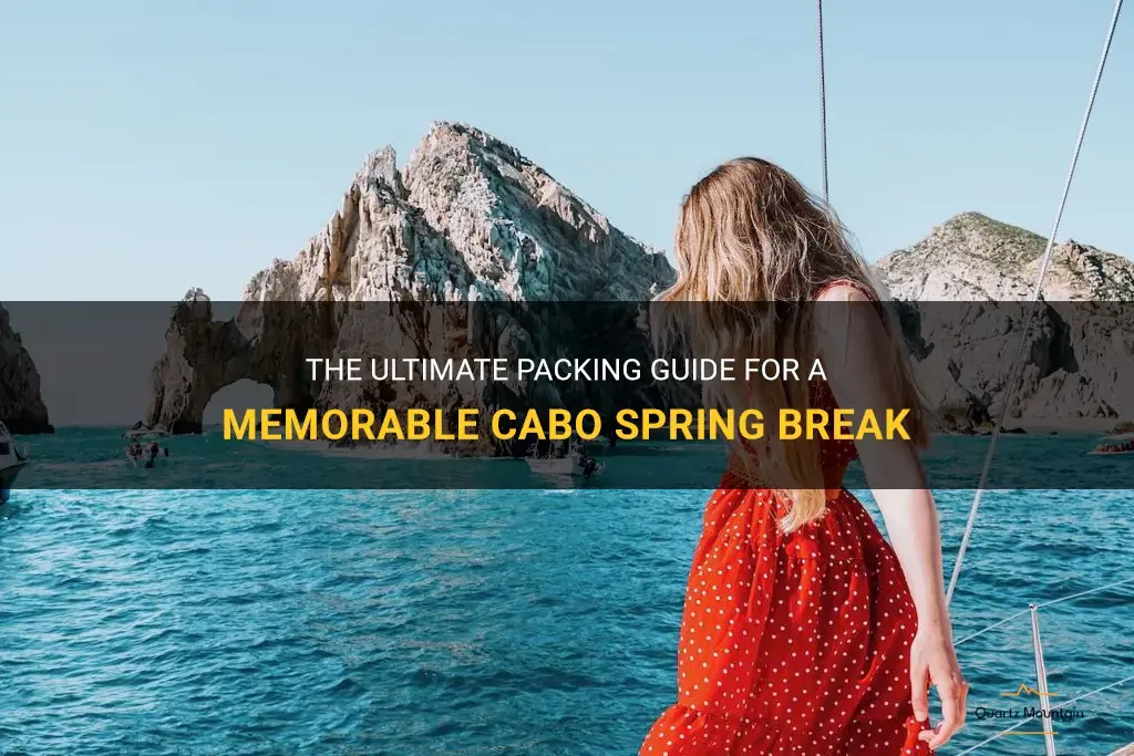 what to pack for cabo spring break