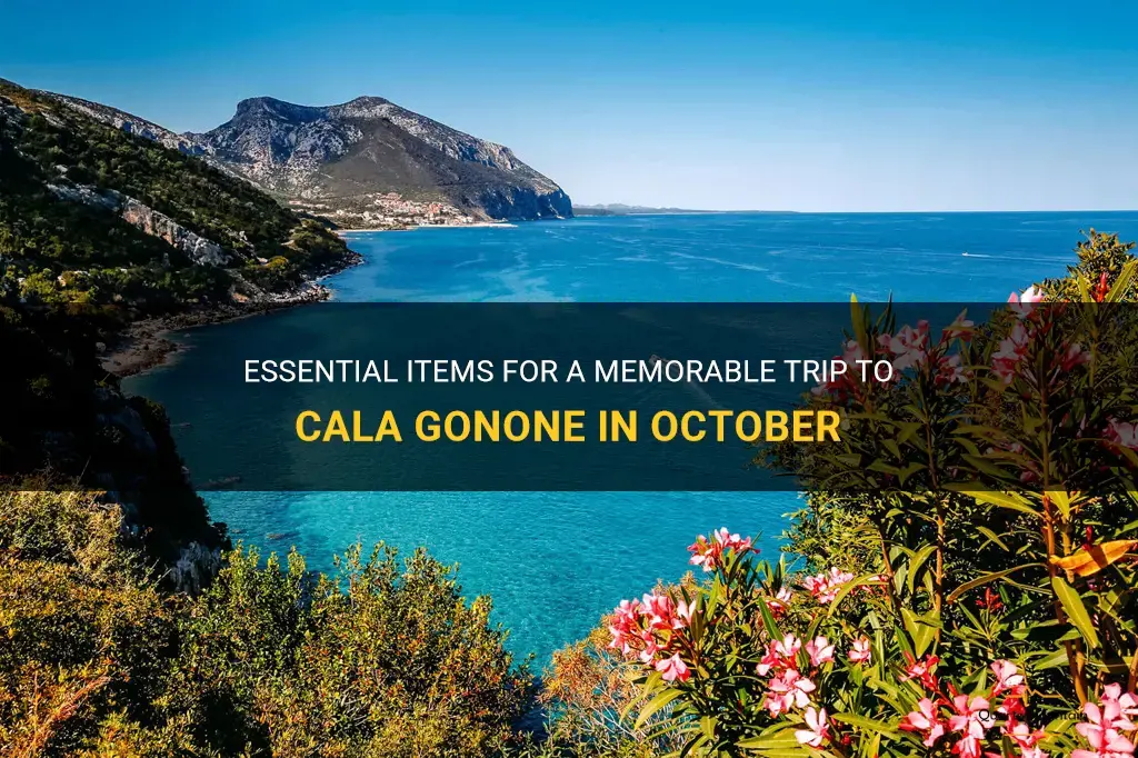what to pack for cala gonone in October
