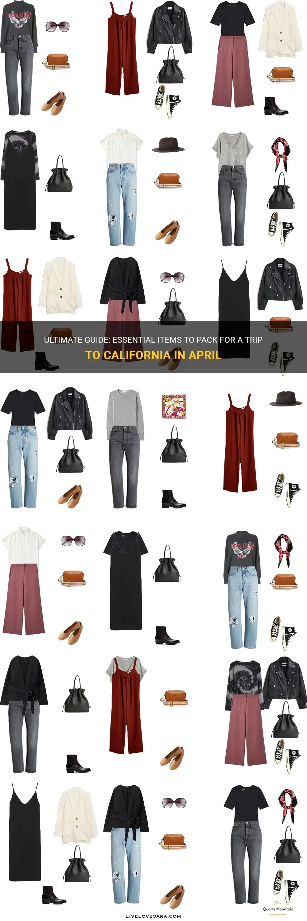 what to pack for california in april