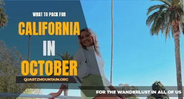 Essential Packing List for California in October