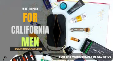 Essential Items for Men Traveling to California: A Packing Guide