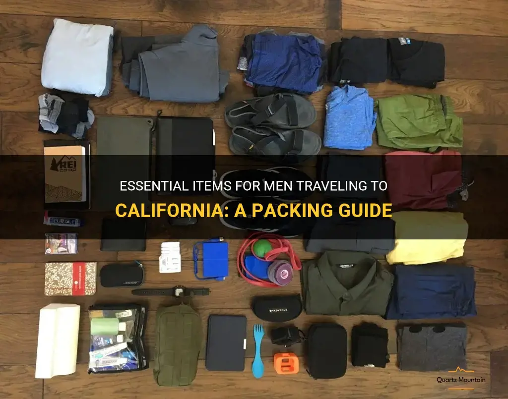 what to pack for california men