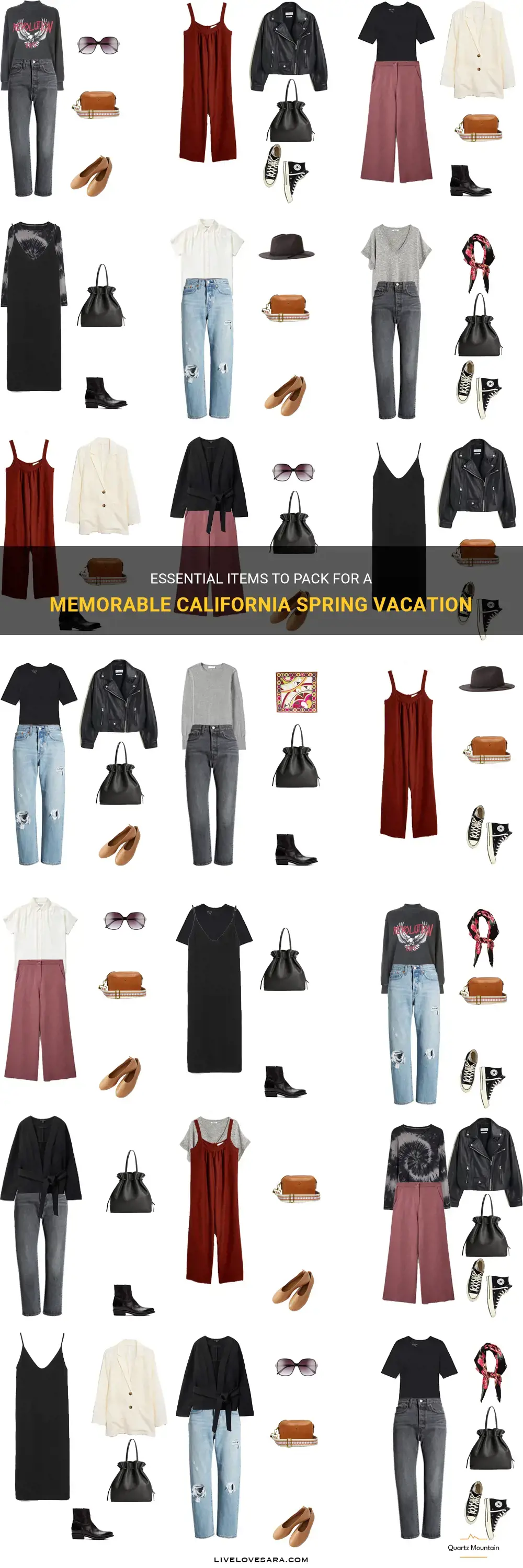 what to pack for california spring