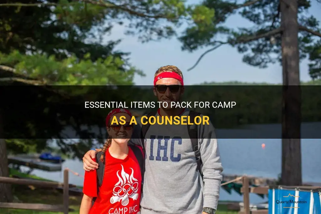 what to pack for camp as a counselor