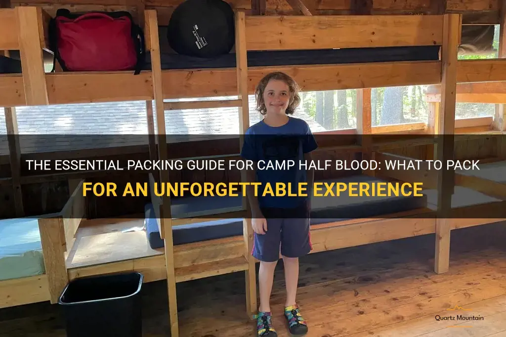 what to pack for camp half blood