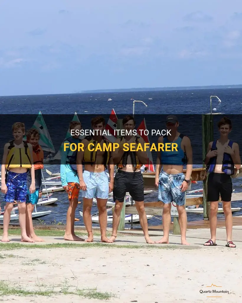 what to pack for camp seafarer