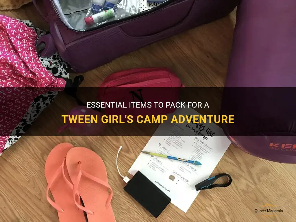what to pack for camp tween girl
