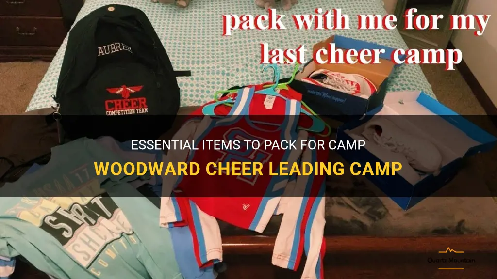 what to pack for camp woodward cheer