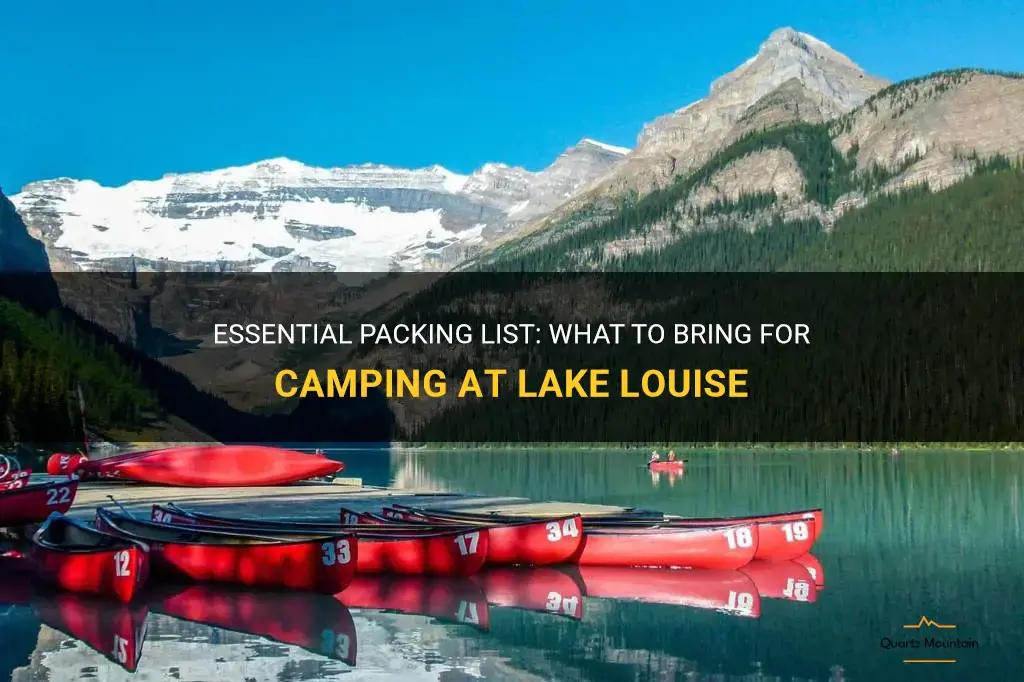 what to pack for camping at lake louise
