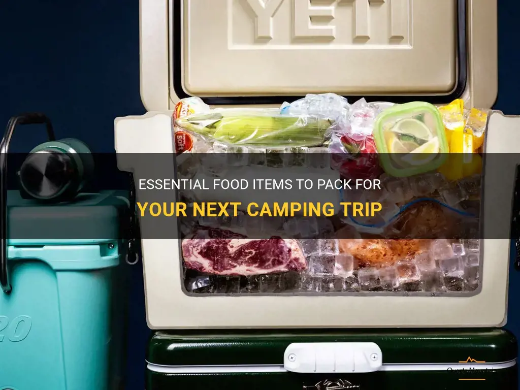 what to pack for camping food