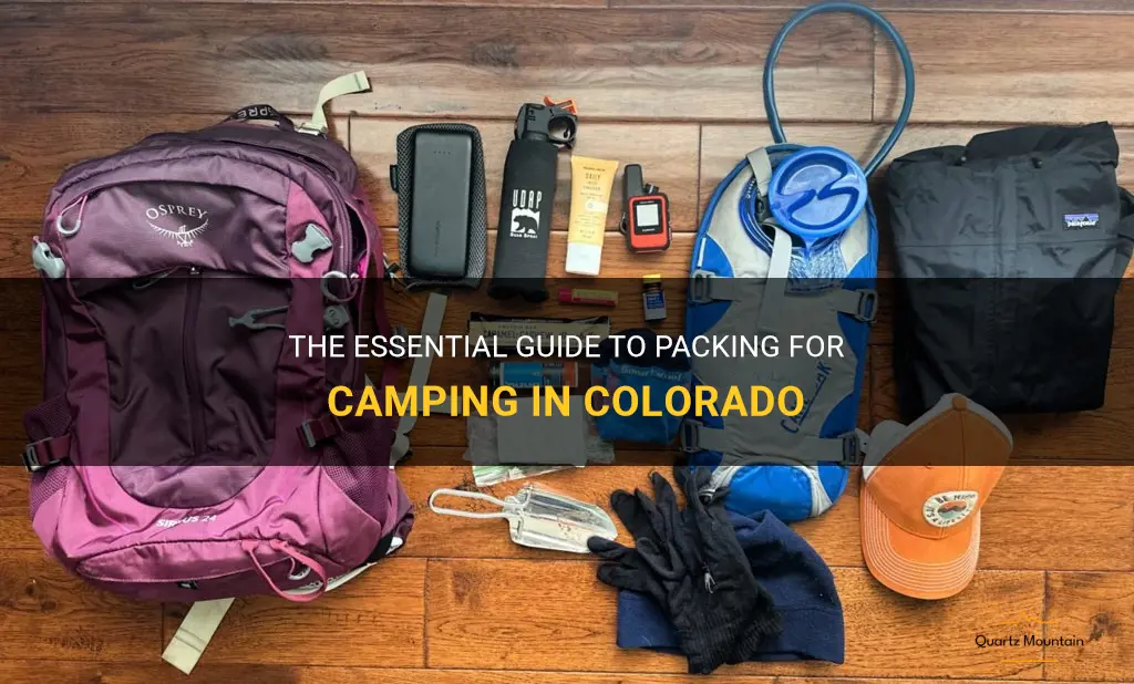 what to pack for camping in colorado