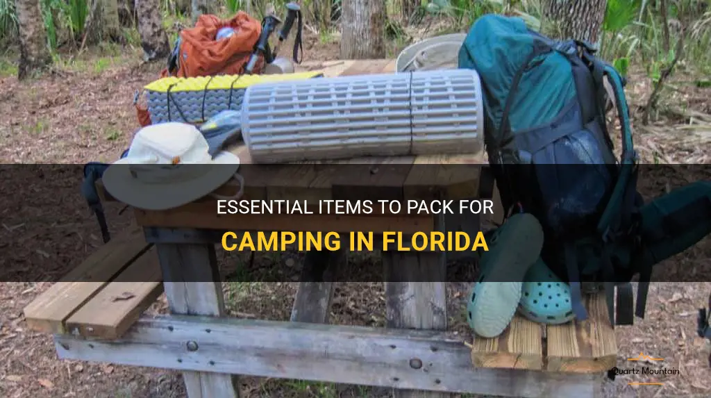 what to pack for camping in Florida
