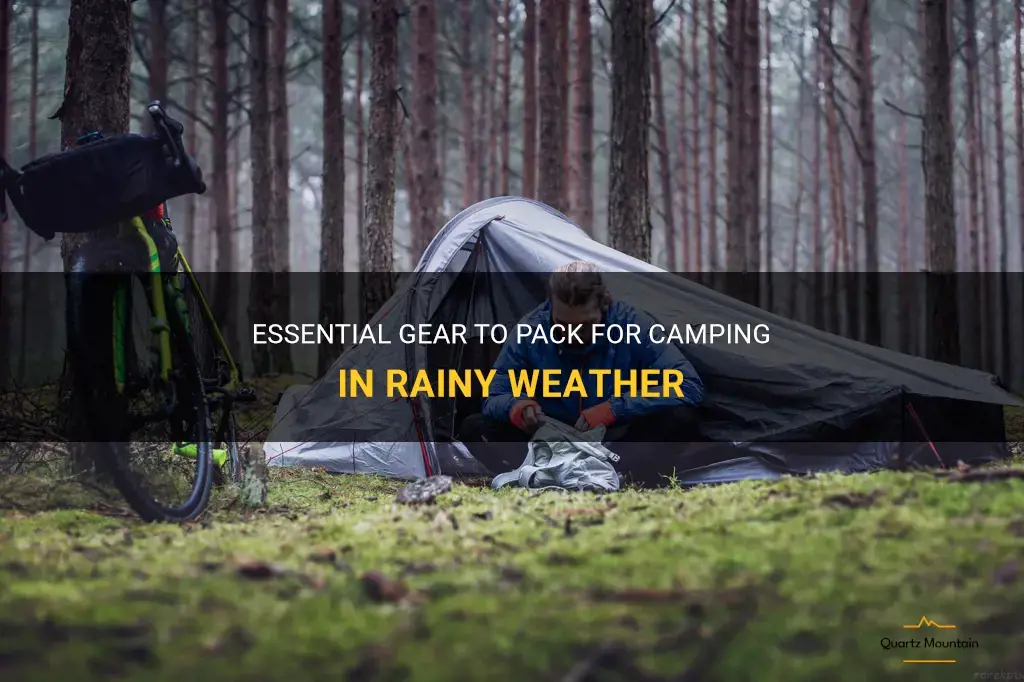 what to pack for camping in the rain