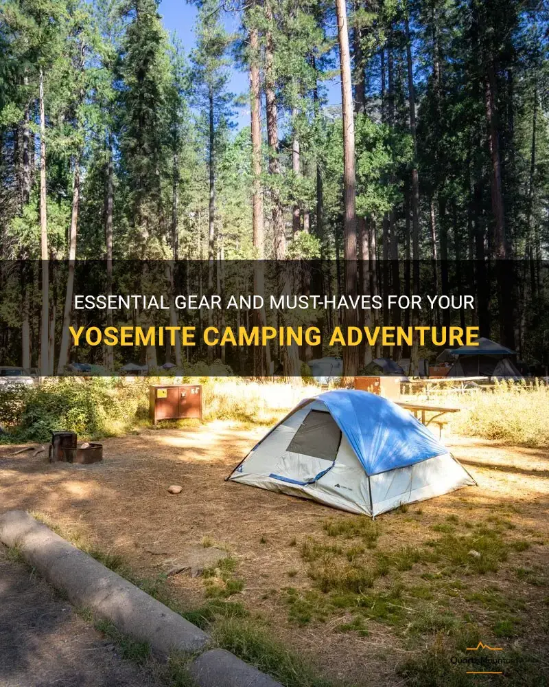 what to pack for camping in yosemite