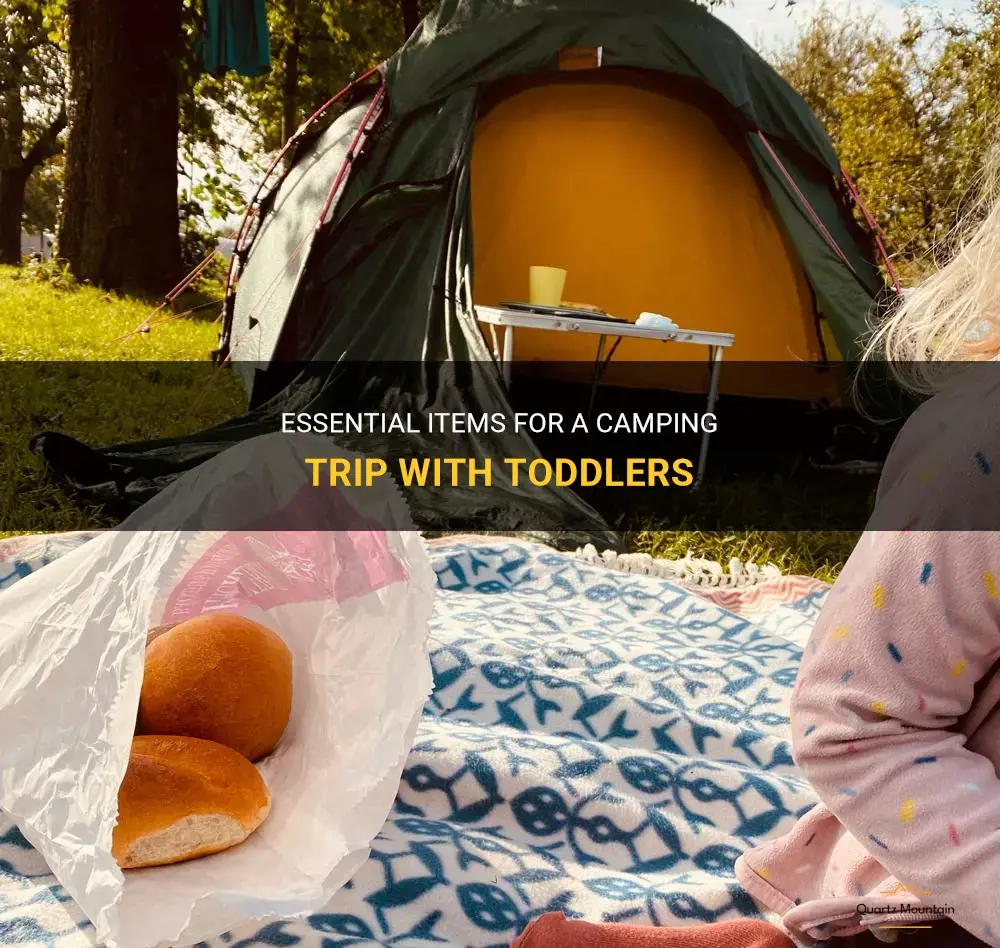 what to pack for camping with toddlers