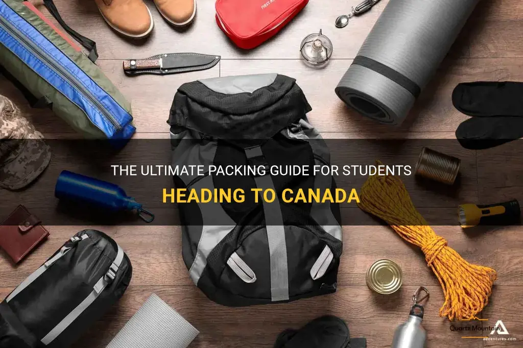 what to pack for canada as a student