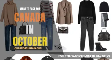 Essential Items to Pack for a Trip to Canada in October