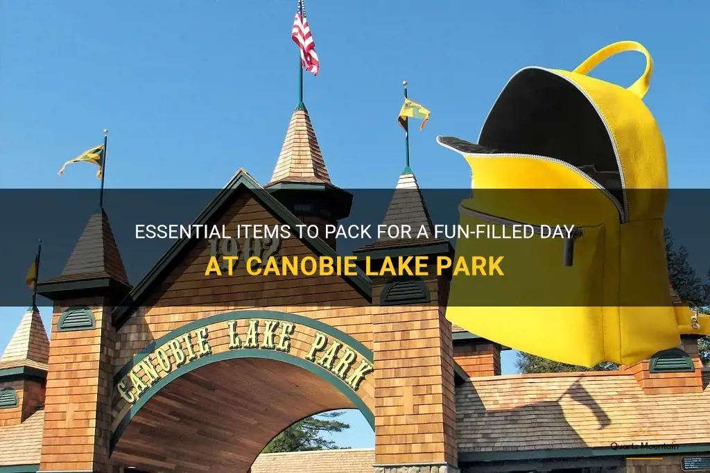 what to pack for canobie lake park