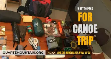 Essential Items to Pack for a Canoe Trip