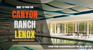 Essential Items for Packing for a Stay at Canyon Ranch Lenox