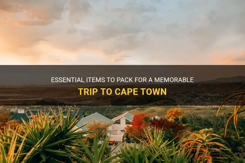 what to pack for cape town