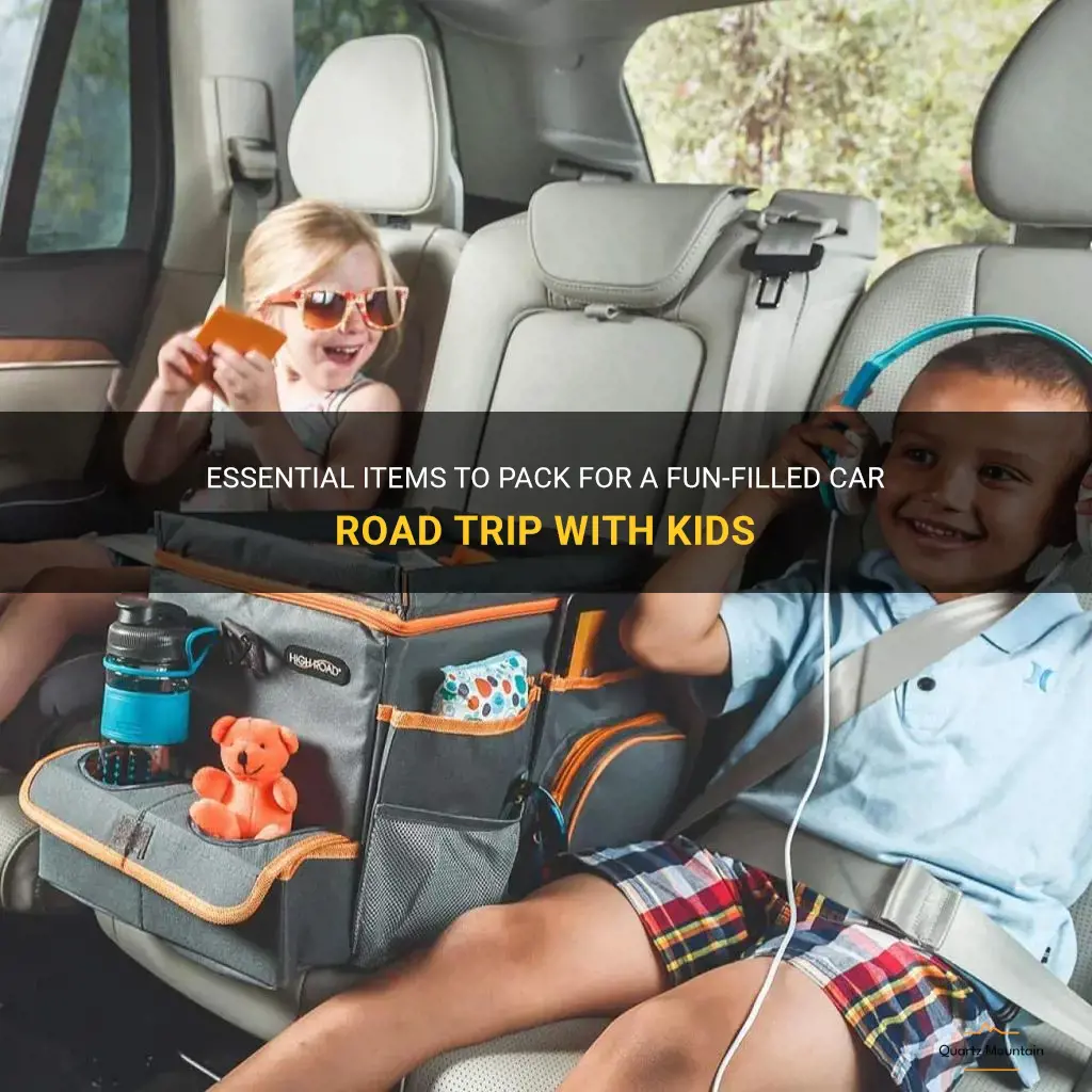what to pack for car road trip kids