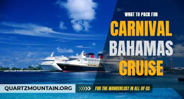 Essential Items to Pack for a Carnival Bahamas Cruise