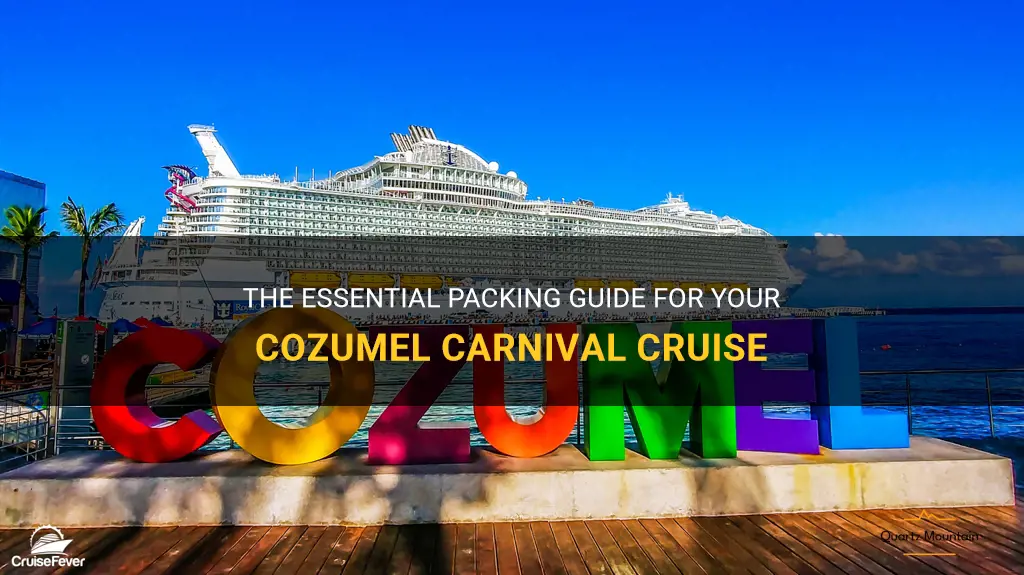 what to pack for carnival cruise cozumel