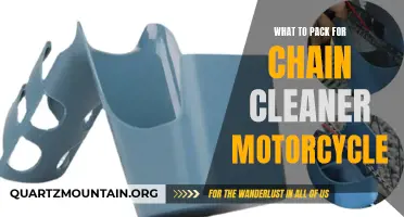 Essential Items to Pack for Cleaning Your Motorcycle Chain