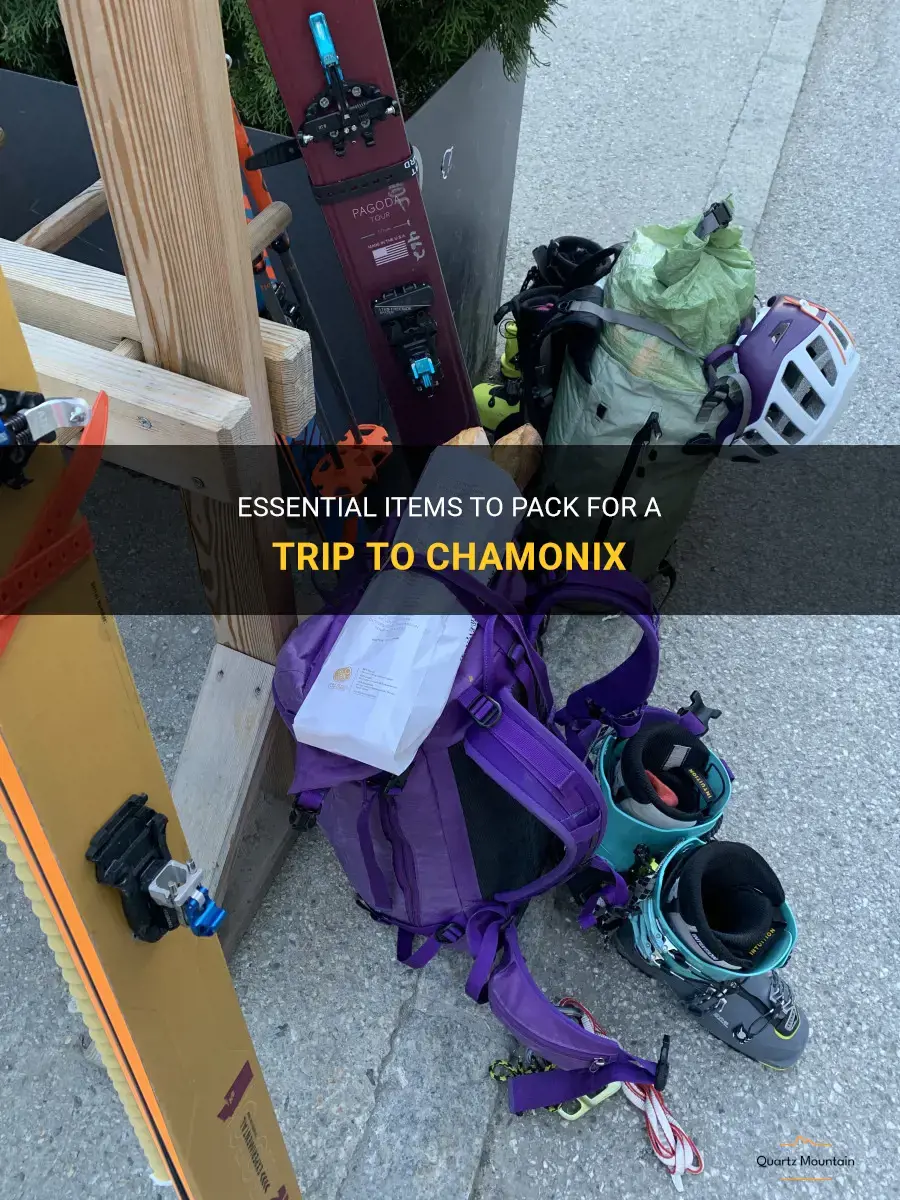 what to pack for chamonix
