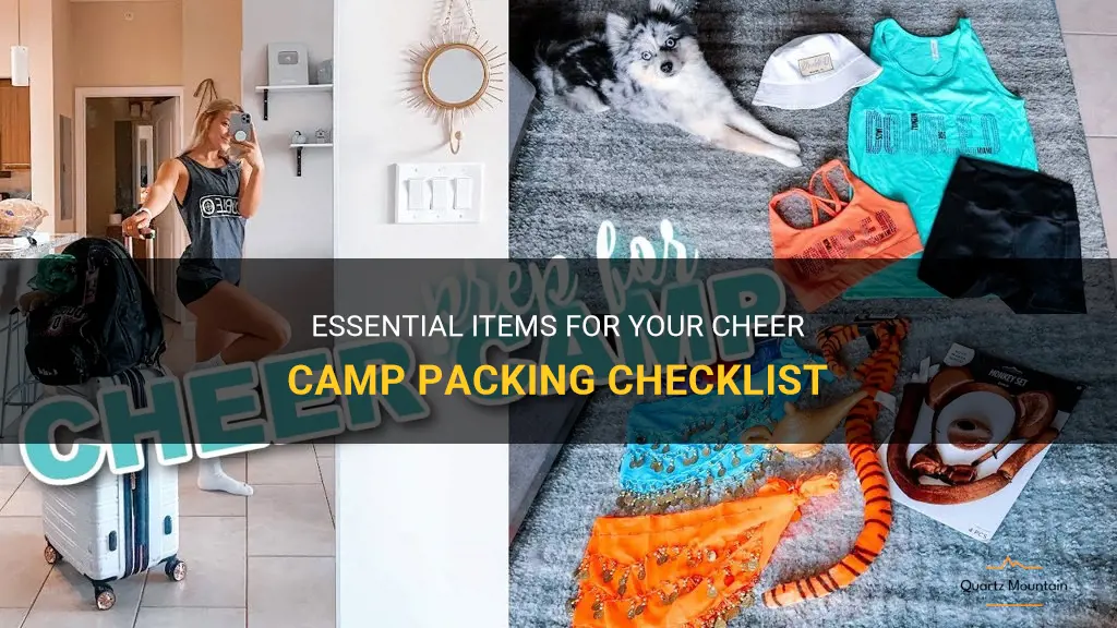 what to pack for cheer camp list