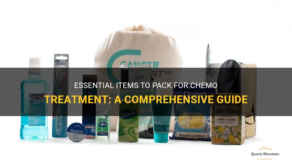 what to pack for chemo treatment