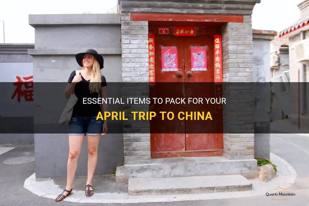 what to pack for china in april