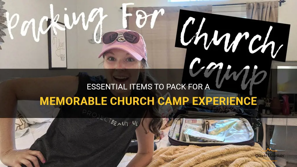 what to pack for church camp