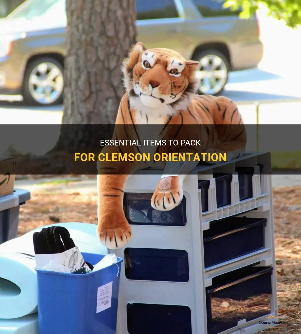 what to pack for clemson orientation