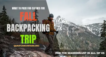 Essential Clothing Items to Pack for a Fall Backpacking Trip