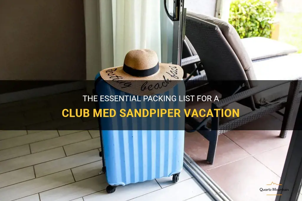 what to pack for club med sandpiper